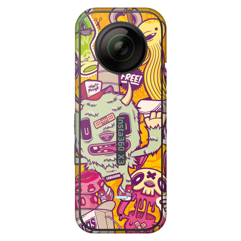 Artistic Psychedelic Insta 360 X3 Skin