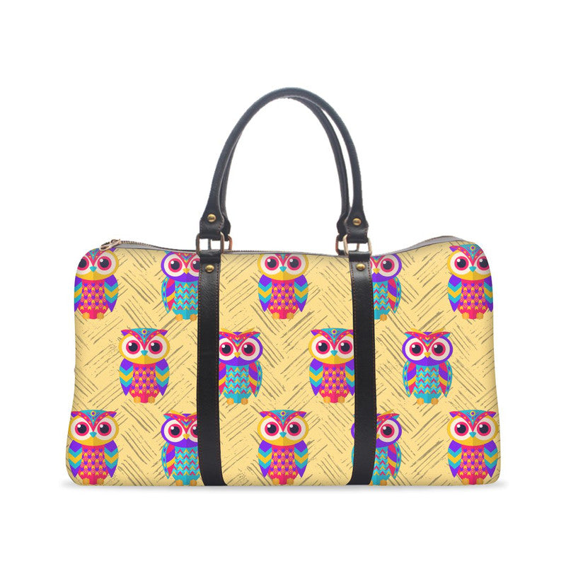 Owl Print Owl Hard Shell Suitcase Kids Travel Bag Owl Cartoon
