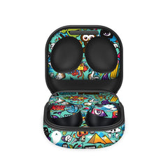 blue-abstract-samsung-galaxy-buds-pro-skin