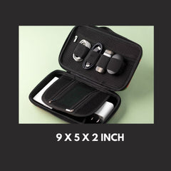 Denim Organizer Large Case for Electronics Accessories - Charger/Hard Drive/USB Cables/Power Bank/Earphones & More