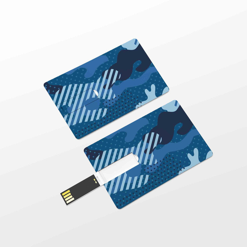Military Blue Pen Drive