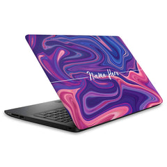 Liquid Swirl Laptop Skins - Custom Name