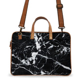 Black Marble Deluxe Laptop Bag