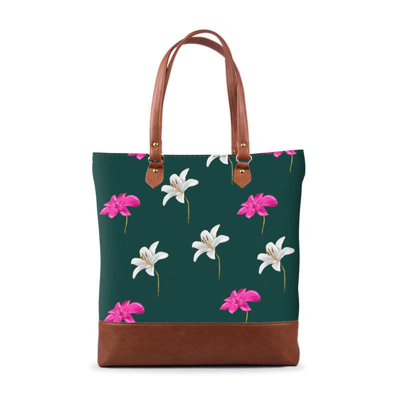 Artistic Floral 3 Tall Tote Bag