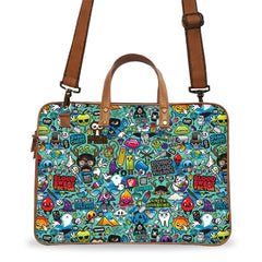 Blue Abstract Deluxe Laptop Bag