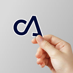 I Am CA Laptop Sticker