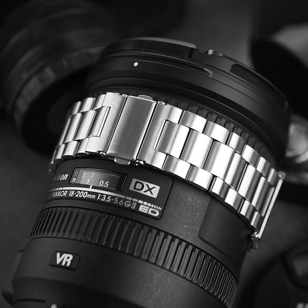 Metal & Silicon Apple Watch Strap 44 45 46 49 MM For iwatch