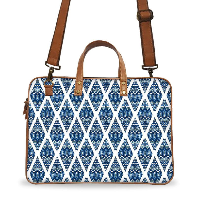 Blue Mandala Deluxe Laptop Bag