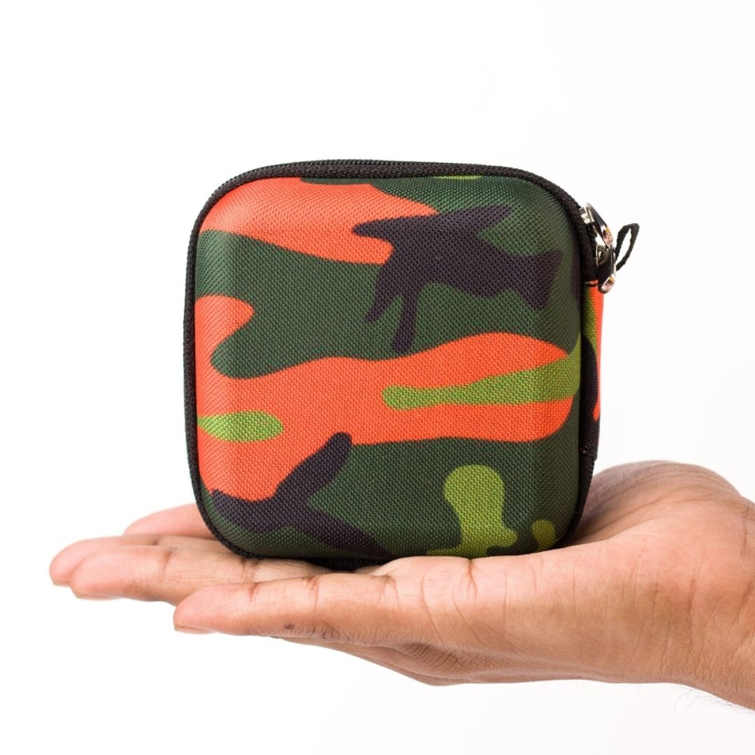Camo Multi Purpose Tech Organizer for Charger/Earphone/Pen Drives/Cables - Box Shape