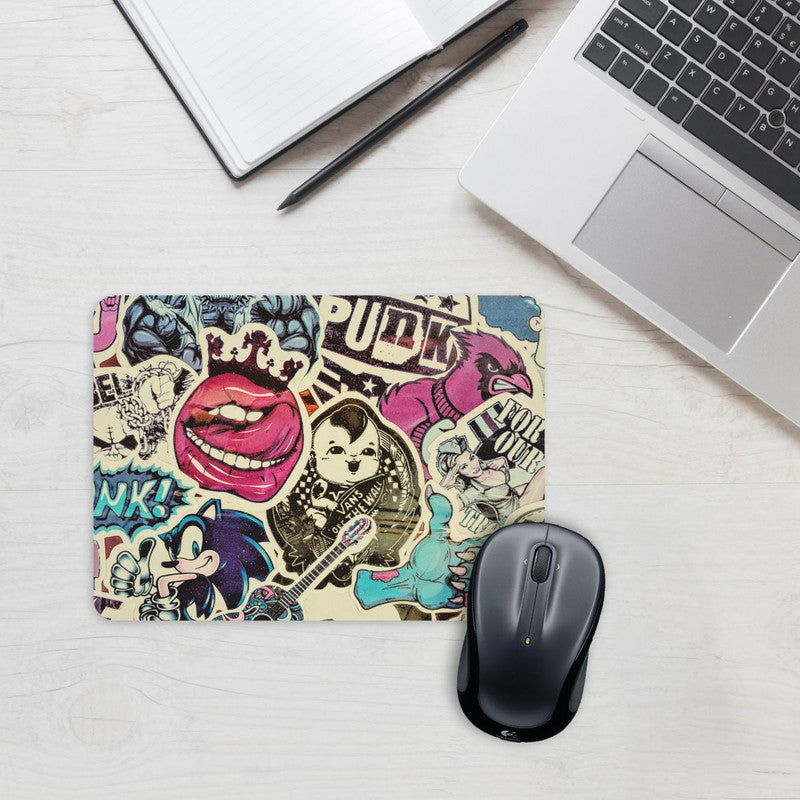 Vintage punk Mouse Pad