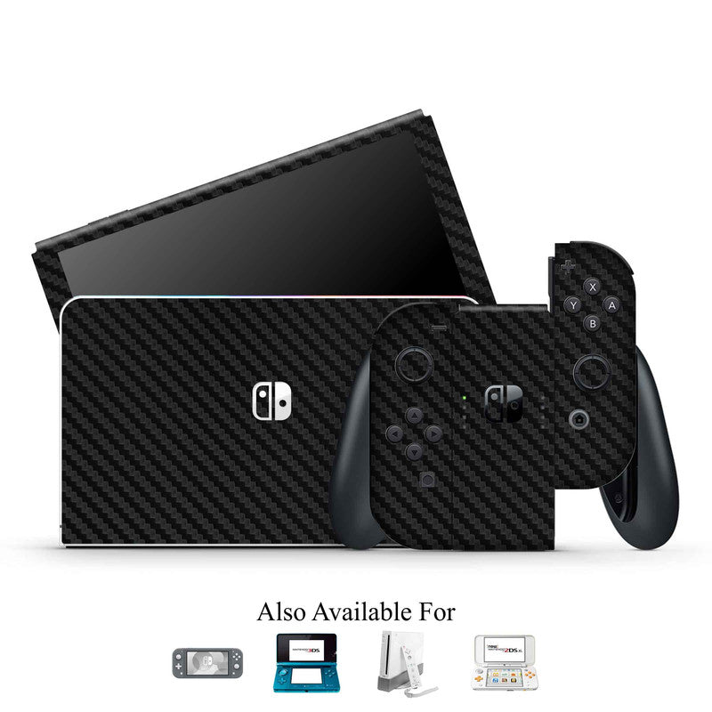 Black Carbon Nintendo Skin