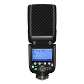 Black Carbon Camera Flash Skin