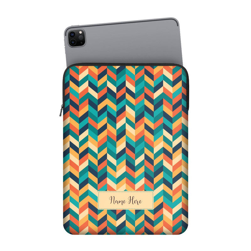 Z Leaves Custom Name iPad Sleeve