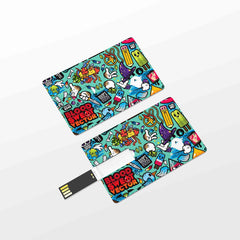 Blue Abstract Pen Drive