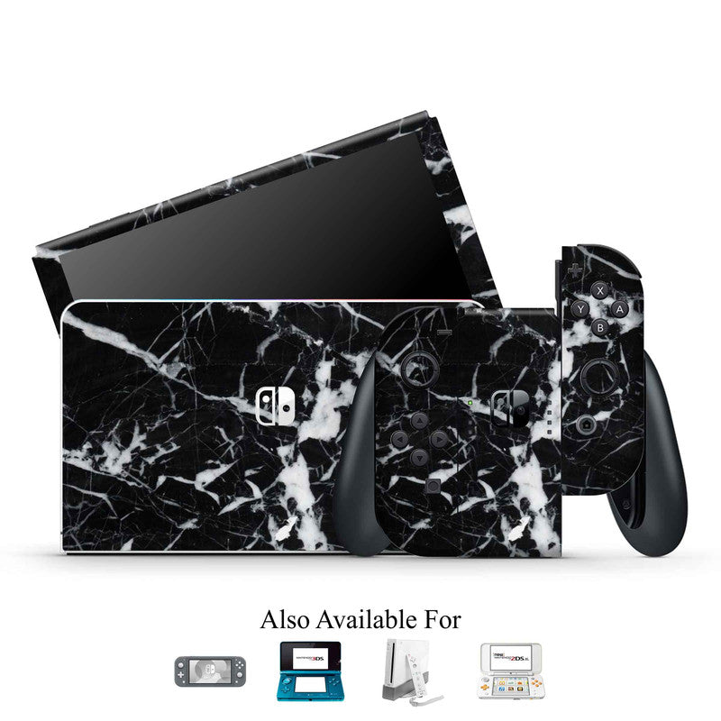 Black Marble Nintendo Skin