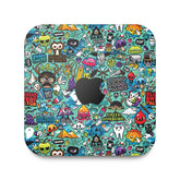Blue Abstract Apple Mac Mini Skin