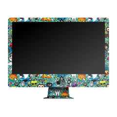 Blue Abstract Apple iMac Skin