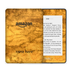 Yellow Waterpaint Custom Name Skin For Kindle