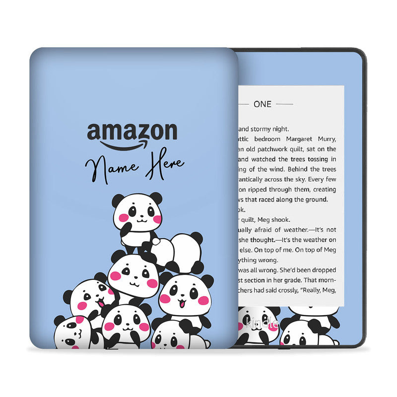 Panda Custom Name Skin For Kindle