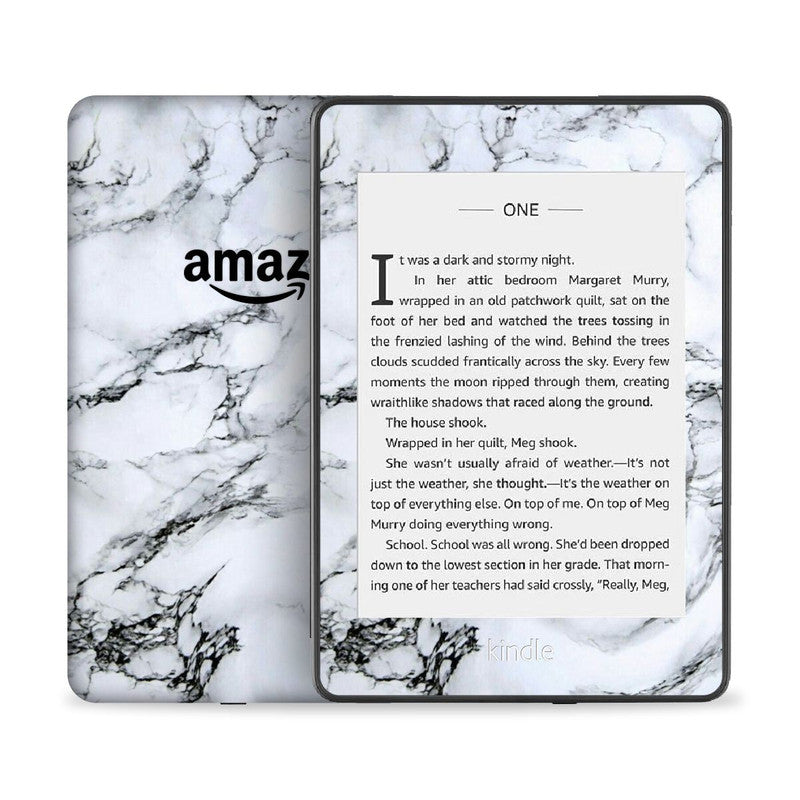 Kindle White Marble Skin