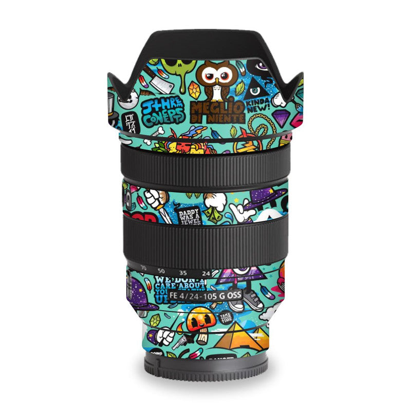 Blue Abstract Lens Skins