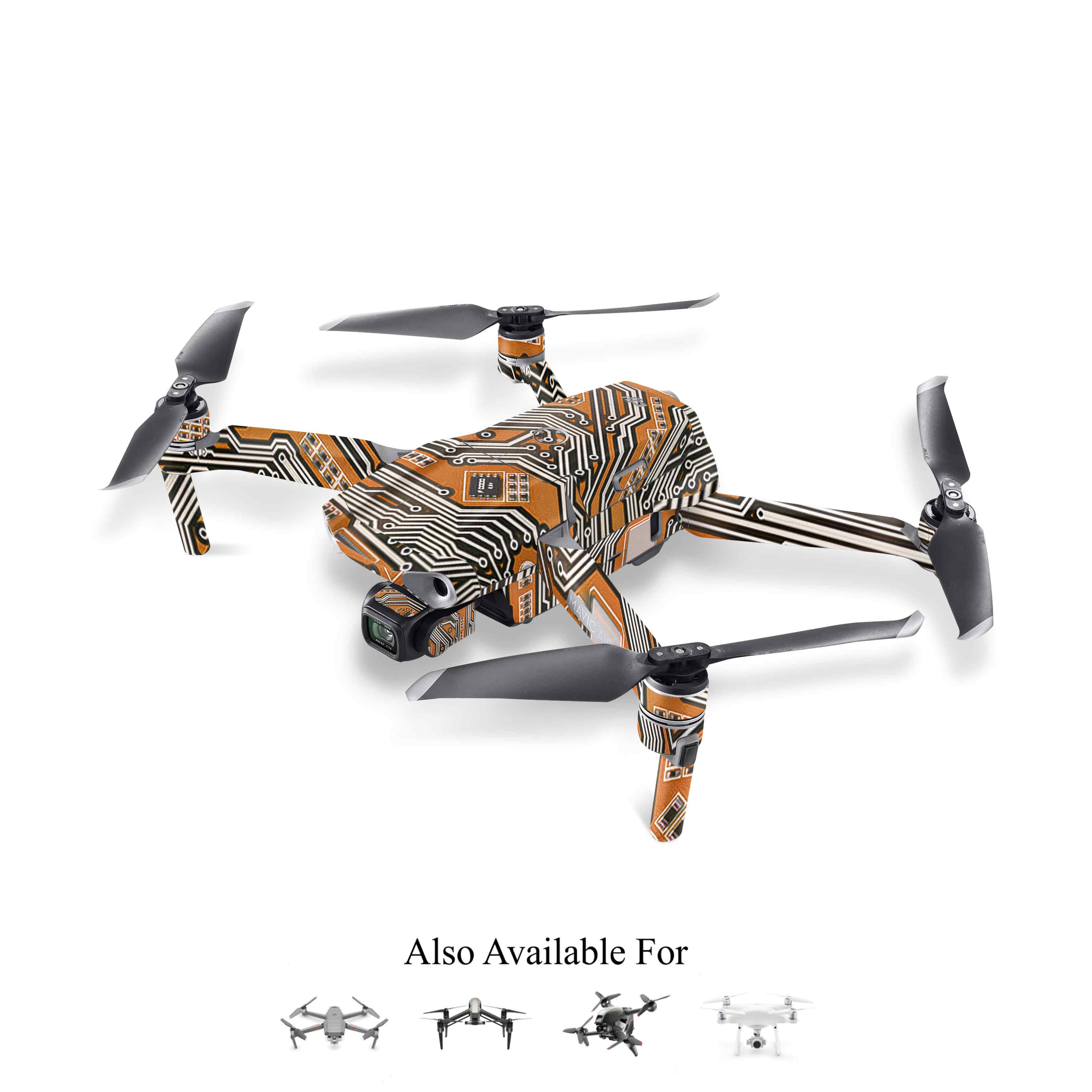 Expand your style with custom Drone skins. Printed drone stickers and camera skins with water resistant technology. Buy these vinly drone wraps from WrapCart.