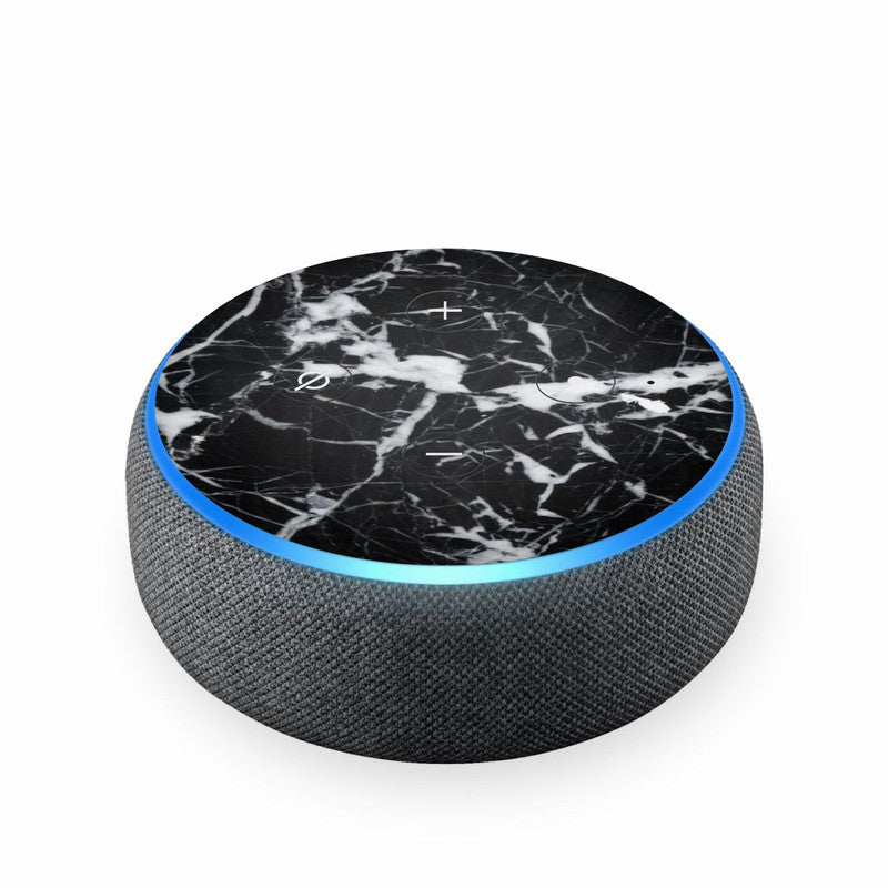 Echodot Black Marble Skin