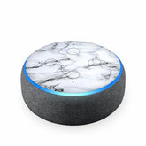 Echodot White Marble Skin