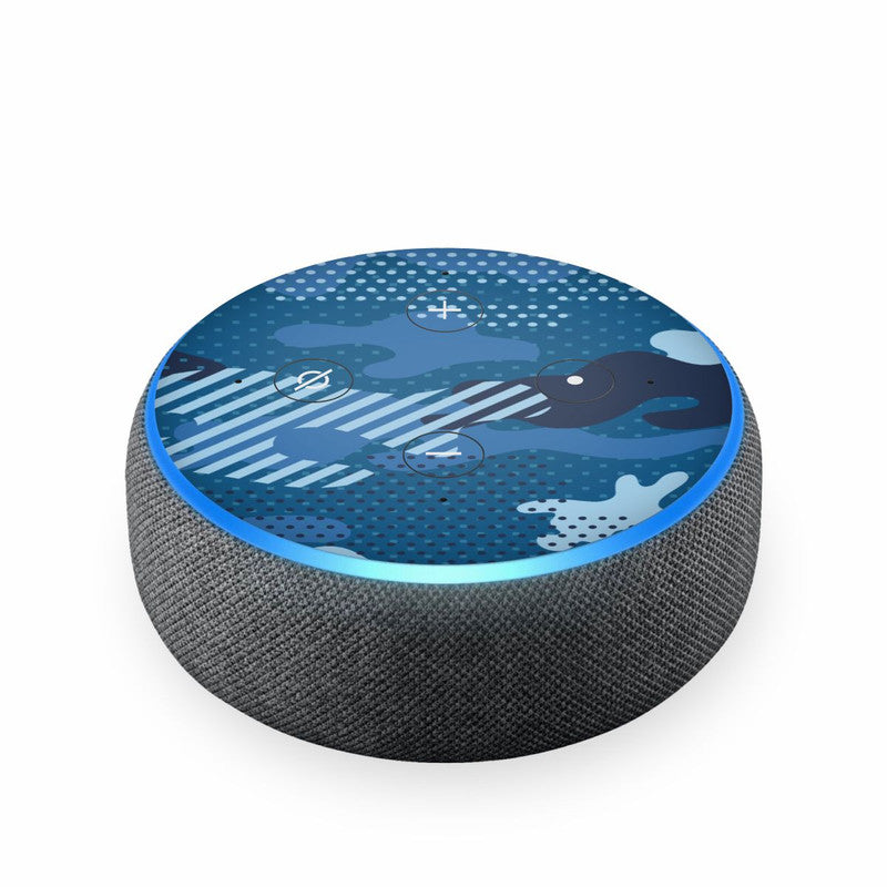 Echodot Military Blue Camo Skin