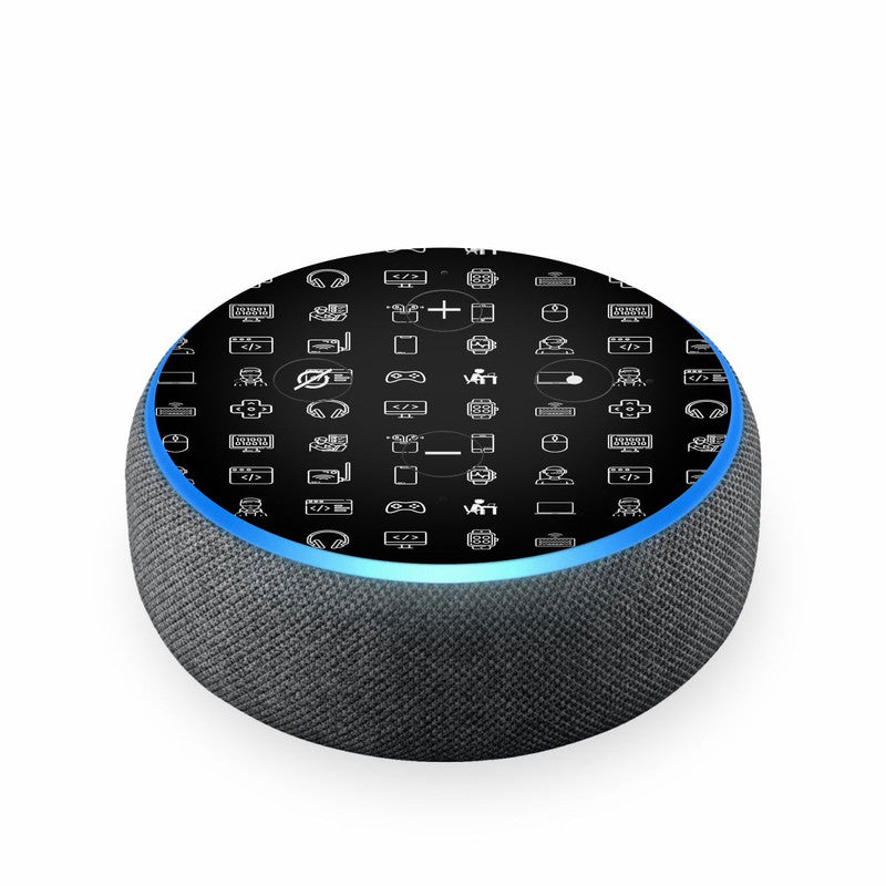 Echodot Black Carbon Skin