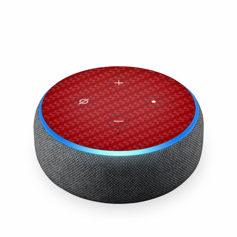 Echodot Red Carbon Skin