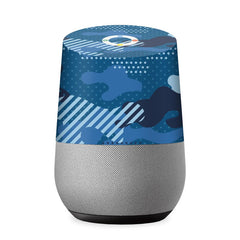 Google Home Military Blue Camo Skin