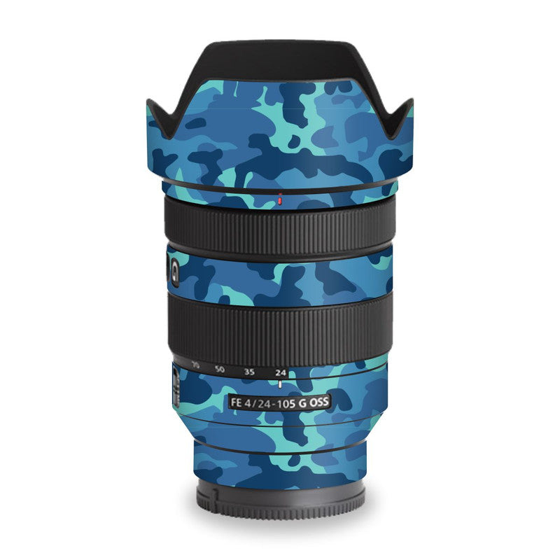 Grove Blue Camo Lens Skins