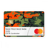 Orange Camo With Window Card