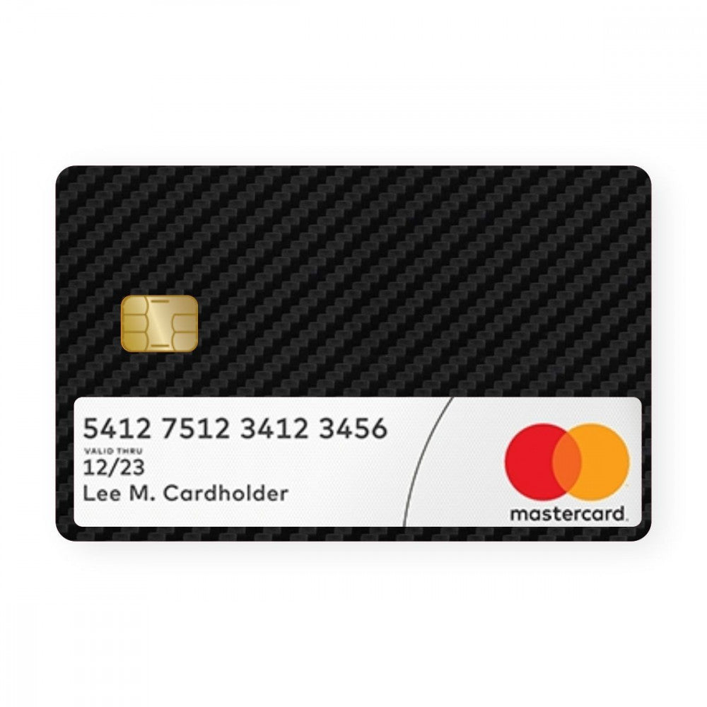 Black Carbon With Window Card - WrapCart Debit Card Skins