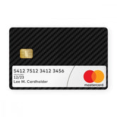 Black Carbon With Window Card - WrapCart Debit Card Skins