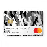 Grey Camo With Window Card