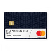 Black Honeycomb With Window Card - WrapCart Debit Card Skins
