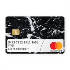 Black Marble With Window Card - WrapCart Debit Card Skins
