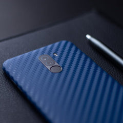 Dark Blue Carbon Fibre Mobile Skin