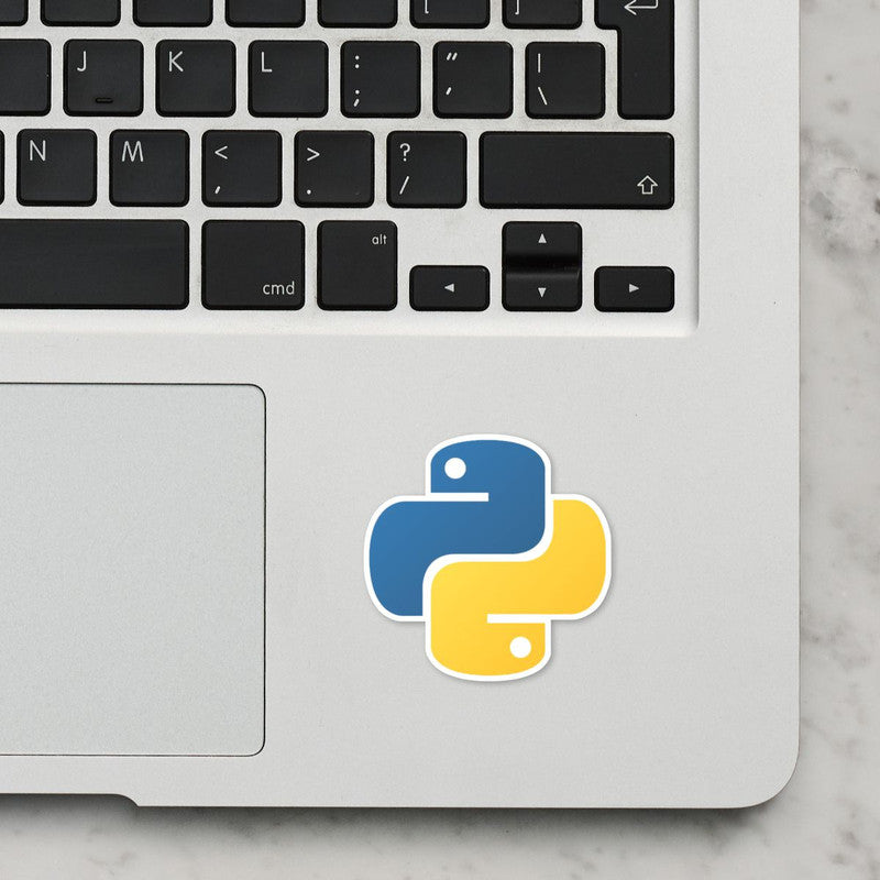 Python Coder Laptop Sticker