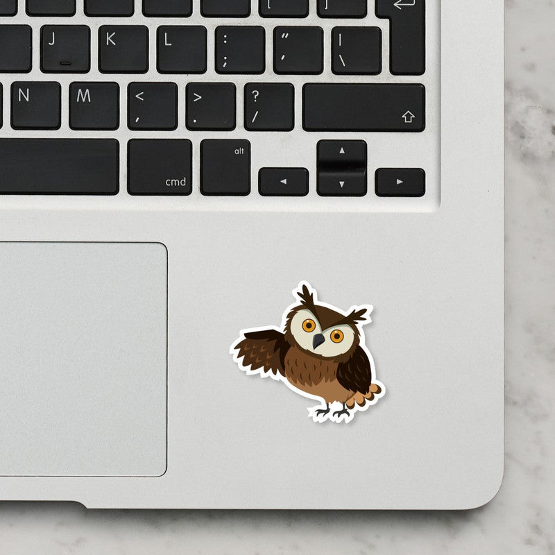 Night Owl Laptop Sticker