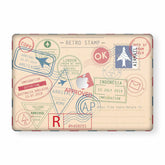 Macbook Retro Stamps Laptop Skins