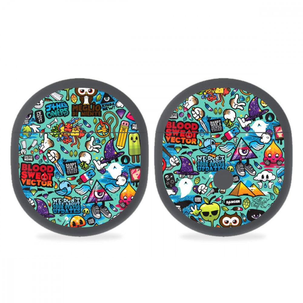 Oneplus Buds Blue Abstract Skins