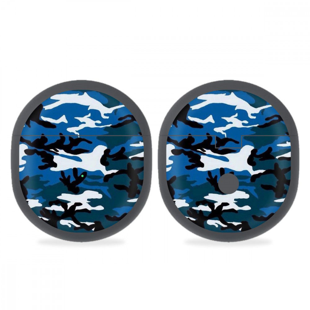 Oneplus Buds Blue Camo Skins