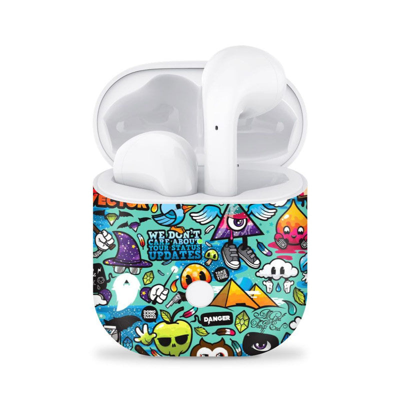 Realme Buds Blue Abstract