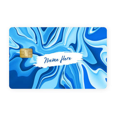Blue Wawes Custom Name Card Skin