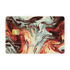 Coral Waves Custom Name Card Skin