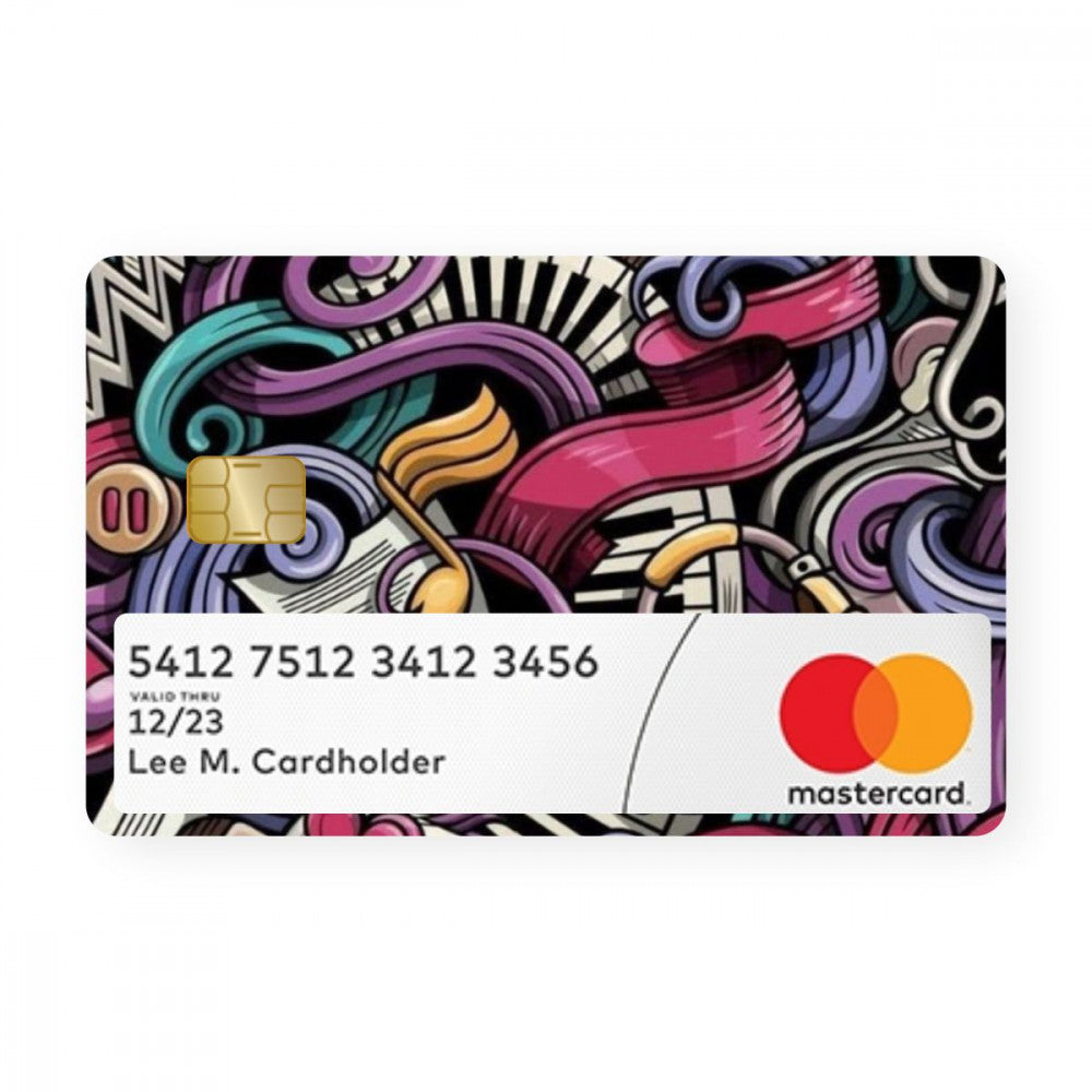 Music Abstract Card With Window