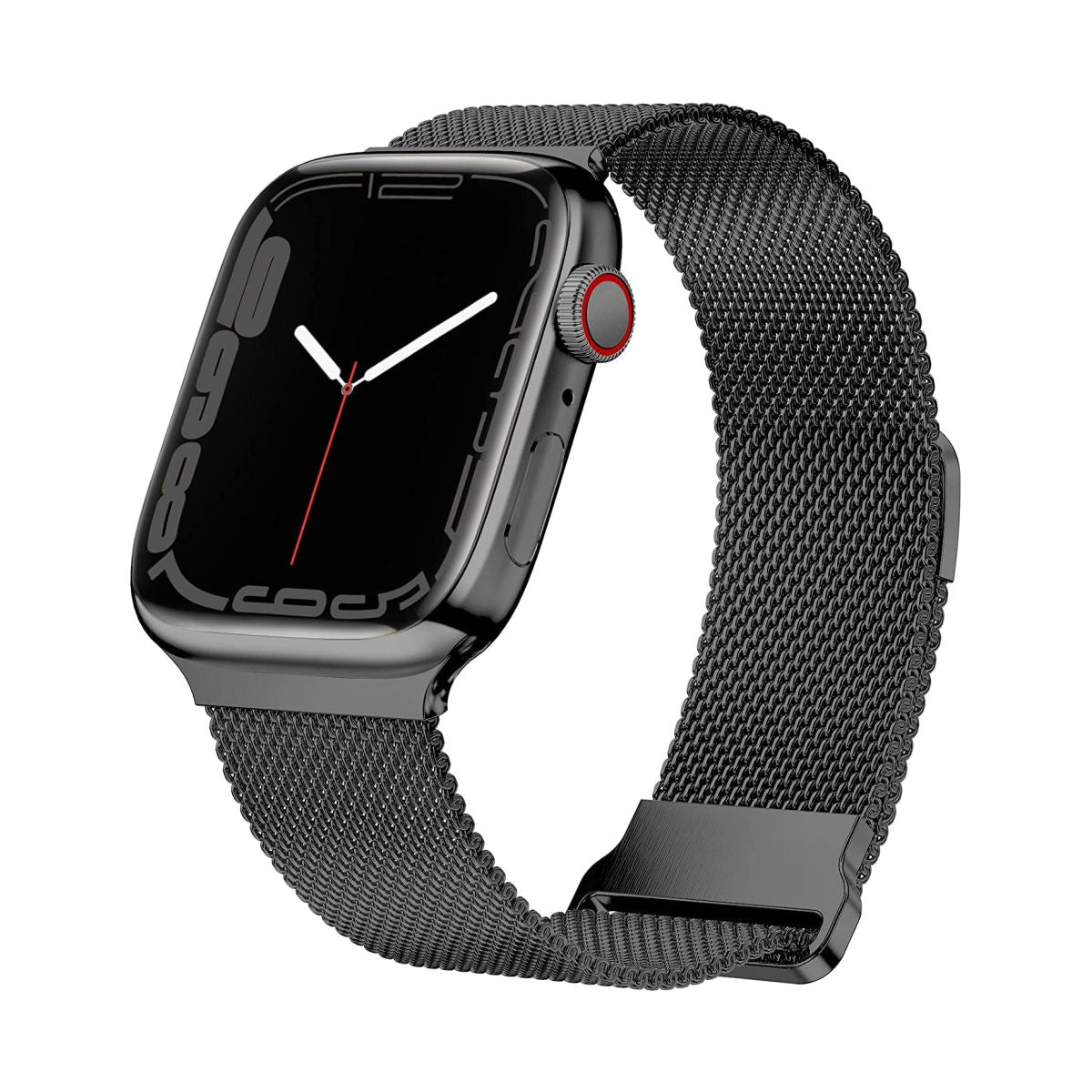 Melanese Mesh Black Watch Strap -Samsung/Noise/Boat/Realme/OnePlus/Other -22MM